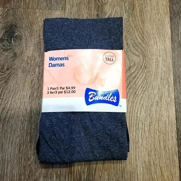 Bundles Women's Sz Tall Blue Navy Pantihose Payles - Picture 1 of 7